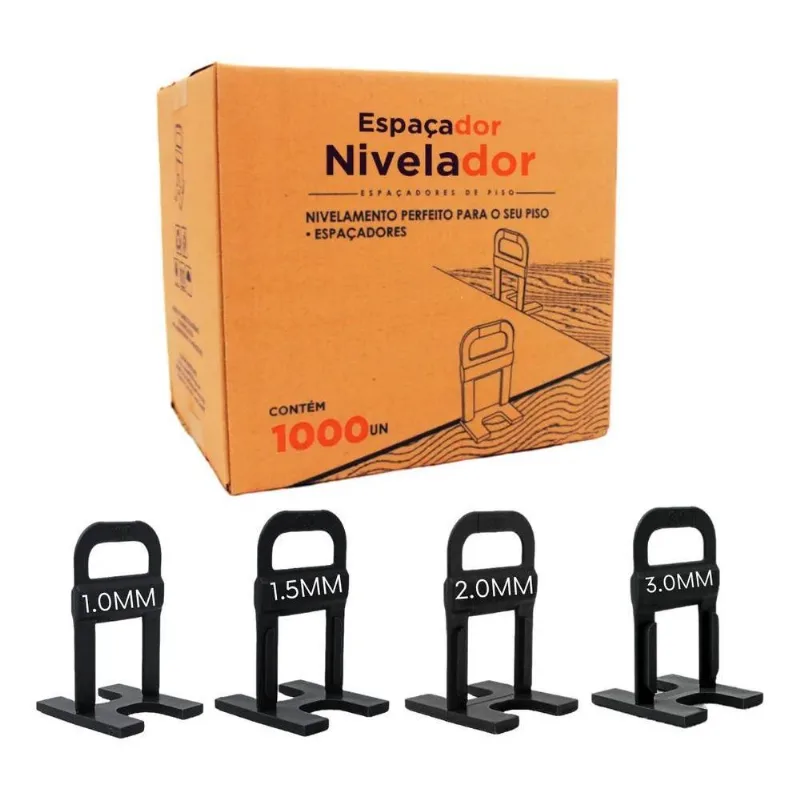 1000 Nivelador De Piso Porcelanato Espaçador Ceramica 1.5mm