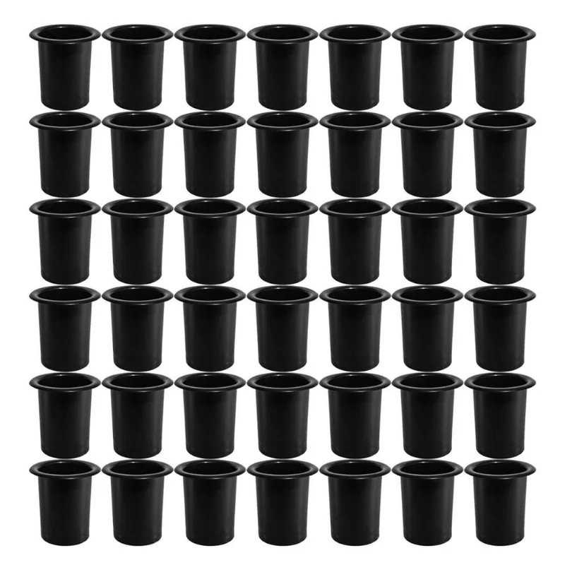 Kit 50 Duto 3 Polegadas Preto Acabamento Caixa Som Force One
