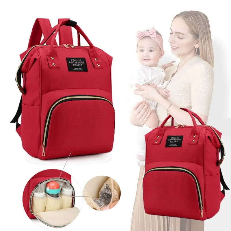 Bolsa Maternidade Térmica Para Mamadeira Porta Frauda Mochila Mamãe Gestante Troca Do Bebê Menino Menina