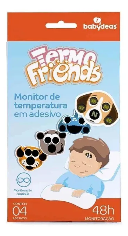 Termômetro Infantil Adesivos Descartáveis Termo Friends - Ba