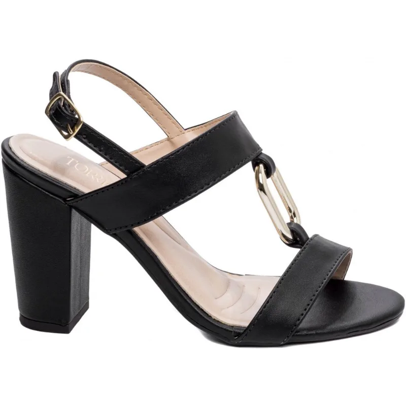 Sandália Feminina Salto Alto Grosso Classe 8,5cm Torricella