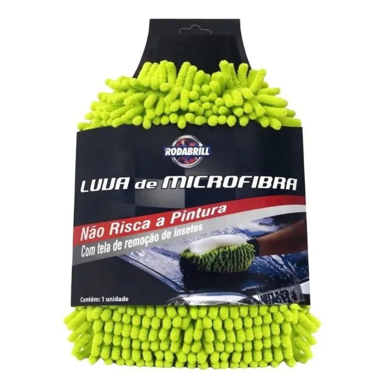 Luva De Micro Fibra Para Lavagem Automotiva - Rodabrill