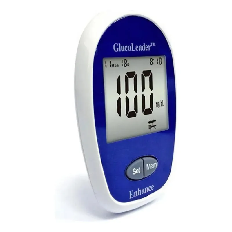 10x Aparelho Medidor De Glicose Glucoleader Enhance Monitor