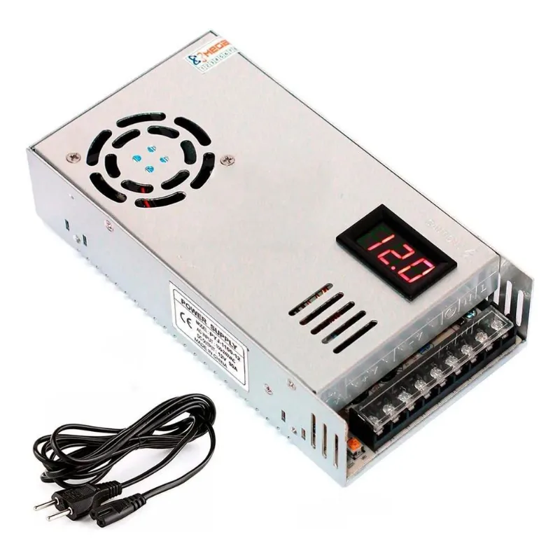 10x Fonte Automotiva Chaveada 13,8 V 90 Amperes + Extensao