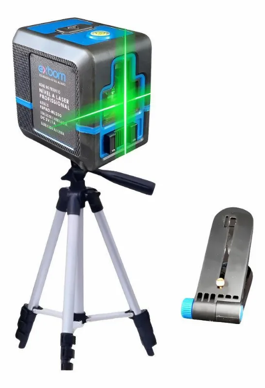 Nível A Laser Tripé Profissional Verde 3D Recarregável Cruz