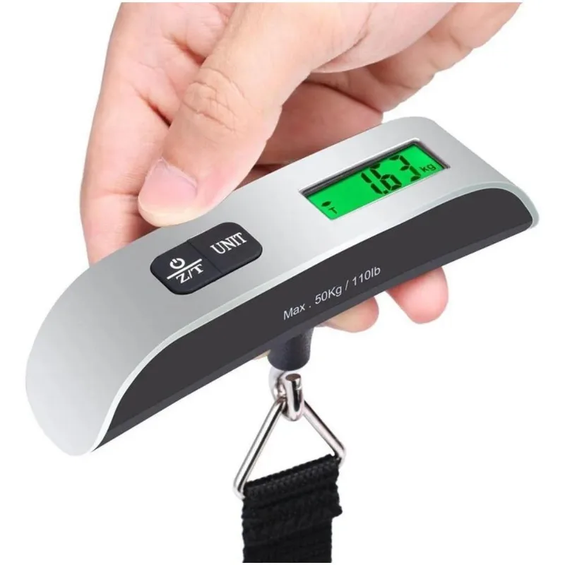 5x Balança Digital Portátil Até 50kg Mão Balança Com Trava M