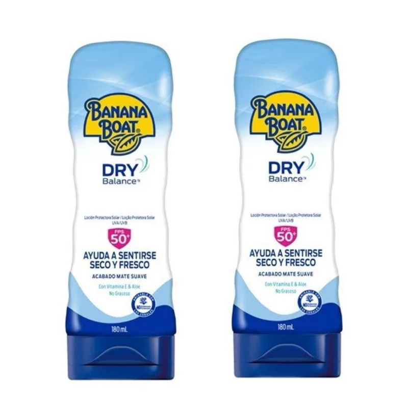 Kit 2 Protetor Solar Banana Boat Dry Balance FPS50 180ml