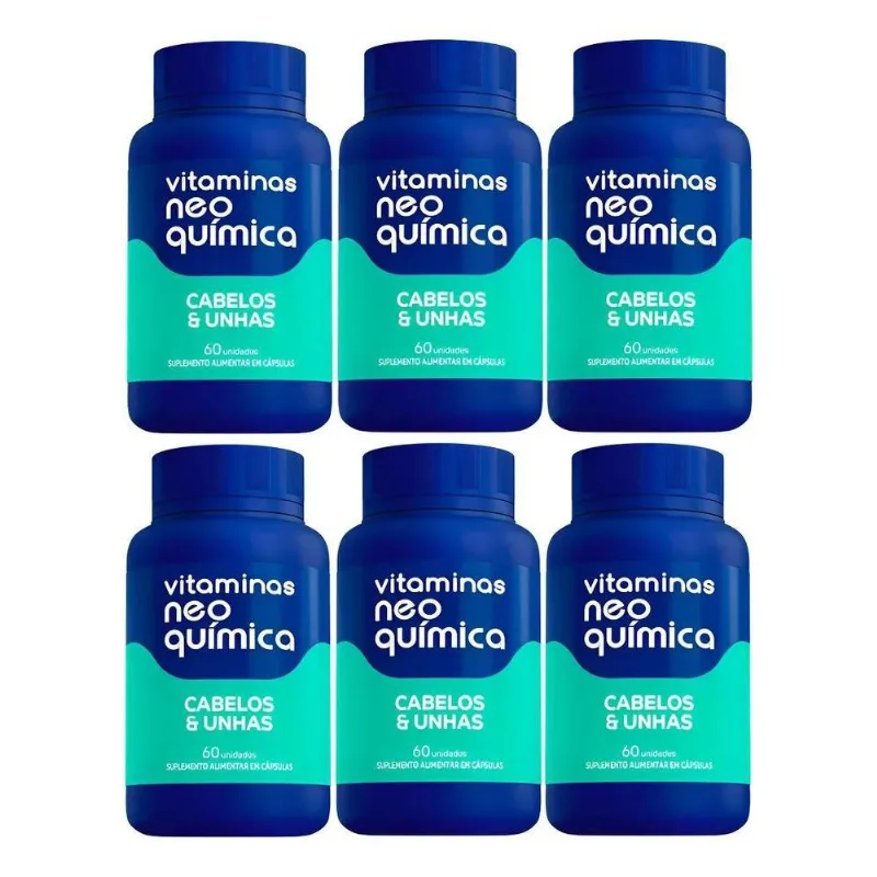 Kit 6 Suplemento Alimentar Cabelos E Unhas Neo Química