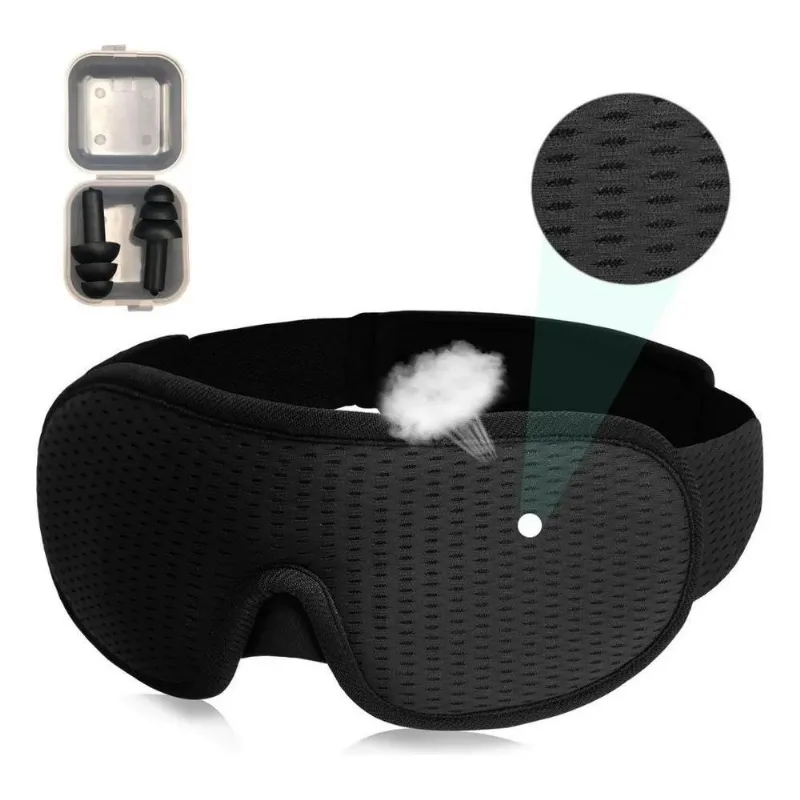 Máscara Dormir 3d Bloqueia Luminosidade Total - Durma Melhor
