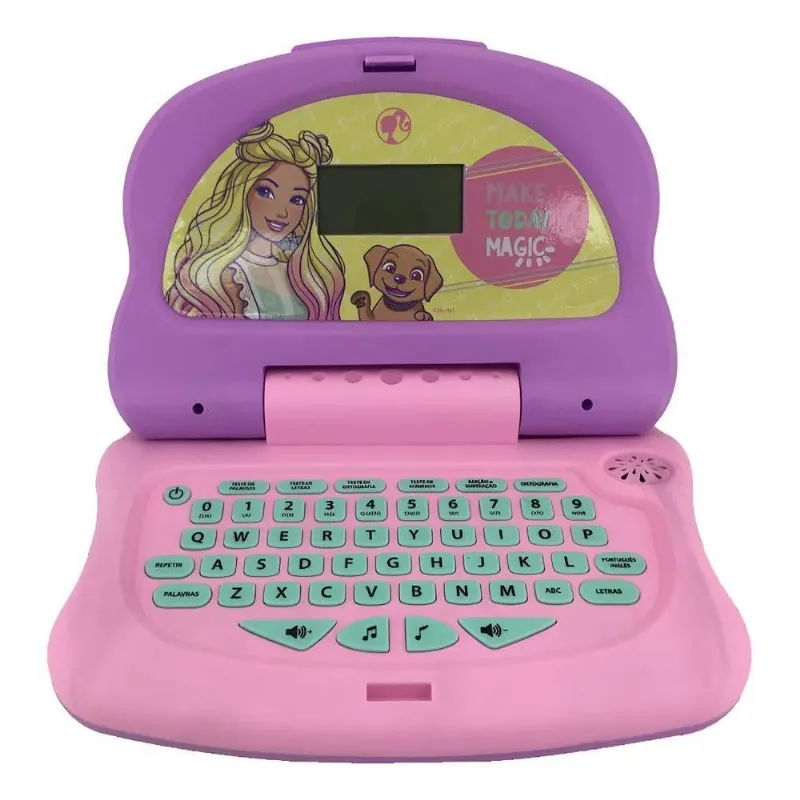 Laptop Infantil Charm Tech Barbie Bilingue Candide