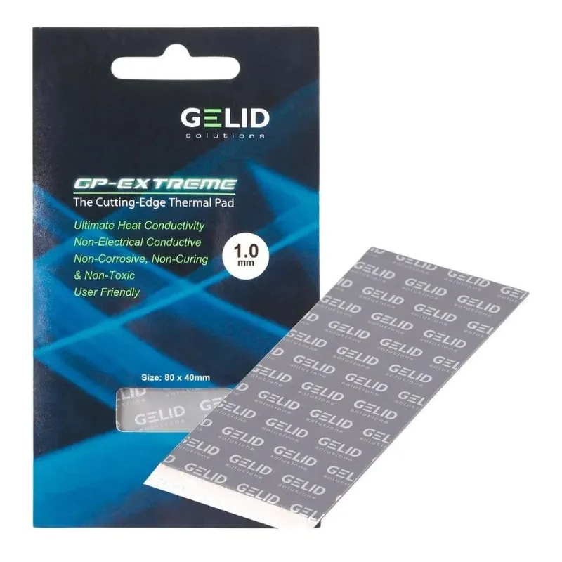 10x Thermal Pad Gelid Gp-extreme 80mm X 40mm X 1mm Cor Grey
