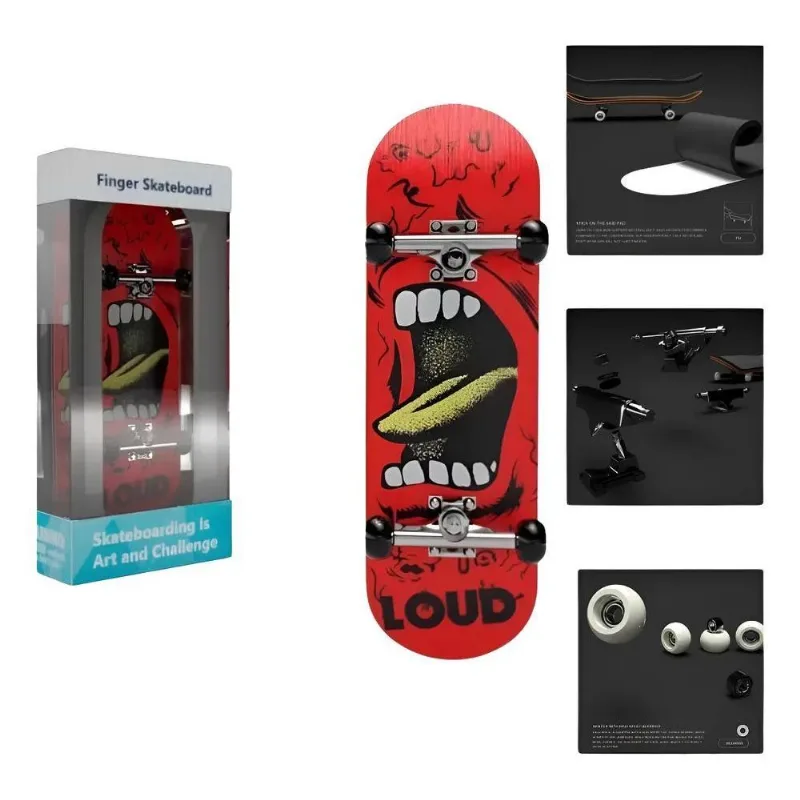 Skate De Dedo Fingerboard Profissional Com Rolamento Grito