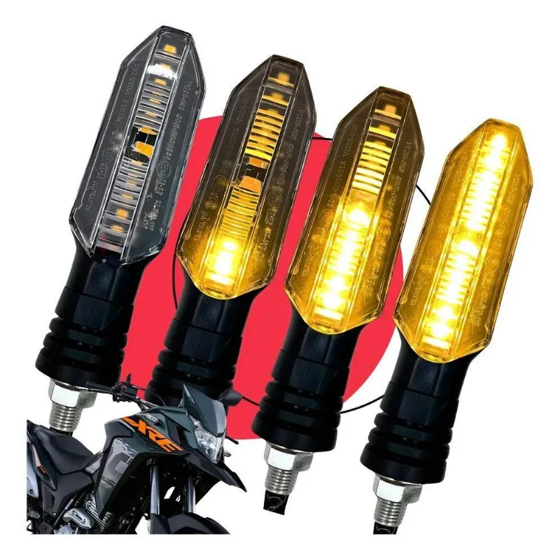 Kit 4 Piscas Seta Twister Titan Fan 125-150 X Seta Sequencia
