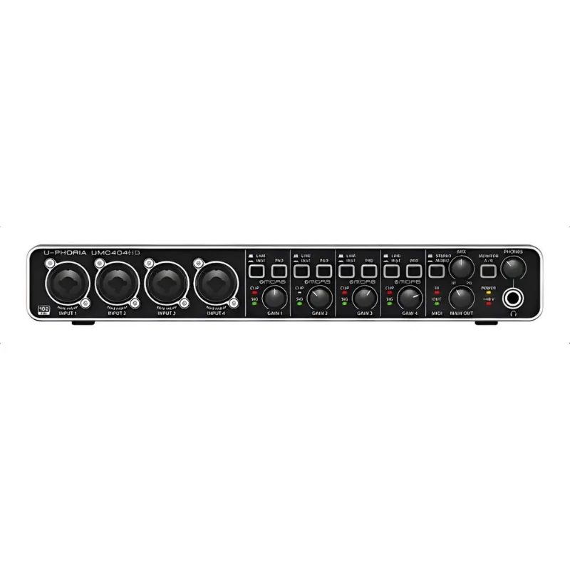 Interface De Áudio Behringer U-phoria Umc404hd 2 Geração