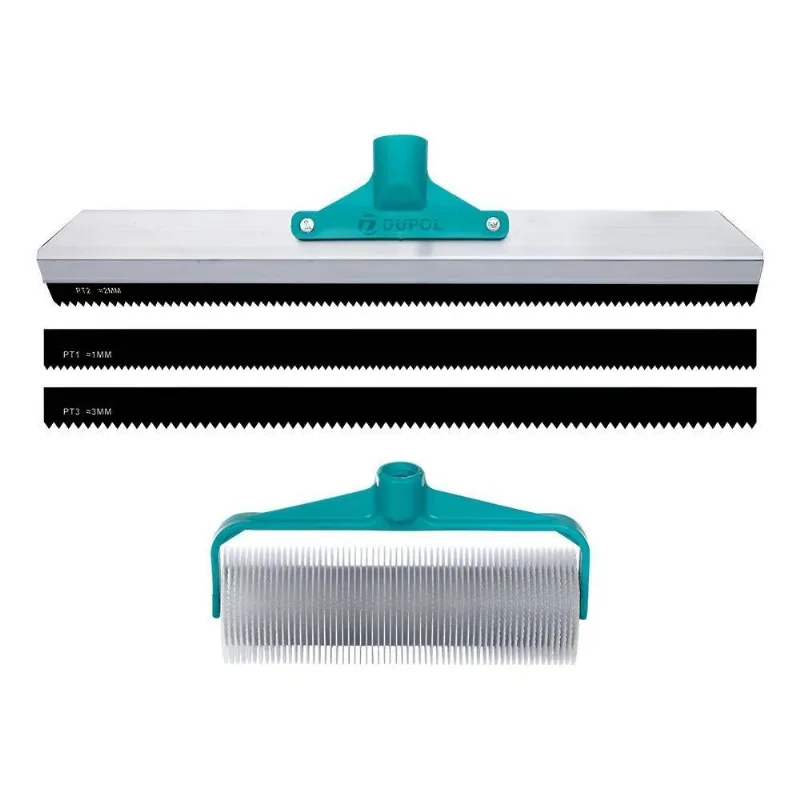 2x Rodo Dentado - Rolo Fura Bolhas - Autonivelante - Kit