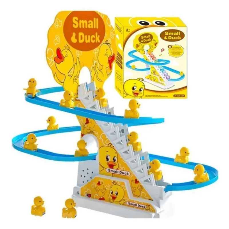 Brinquedo Escada Patinho Escorregador Musical Luz Infantil