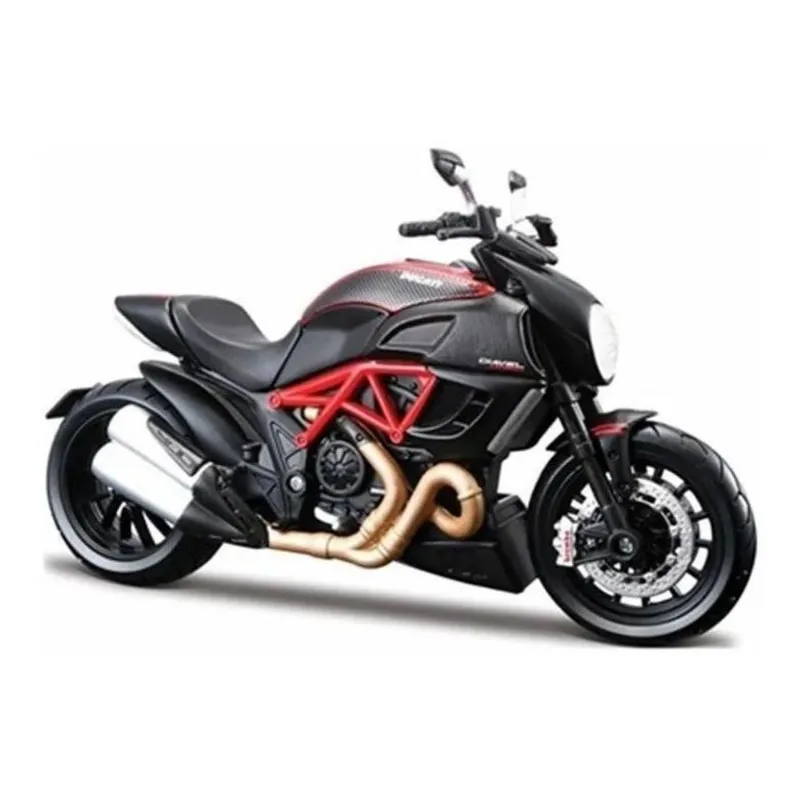Miniatura Moto Ducati Diavel Carbon Coleção Maisto 1/18 Full
