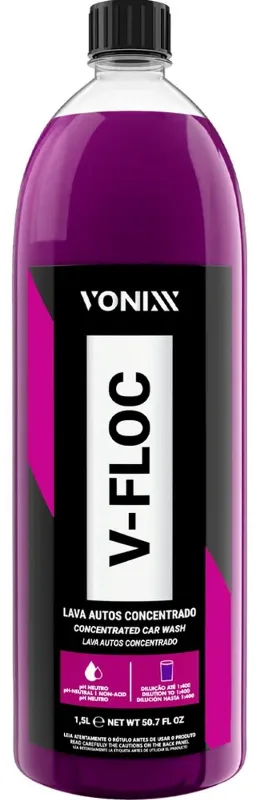 Lava Auto Super Concentrado V-floc 1,5l Vonixx Automotivo