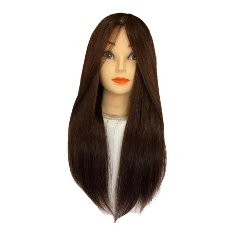 Cabeça De Boneca Mista 70% Humano P/treino De Cabeleireiro