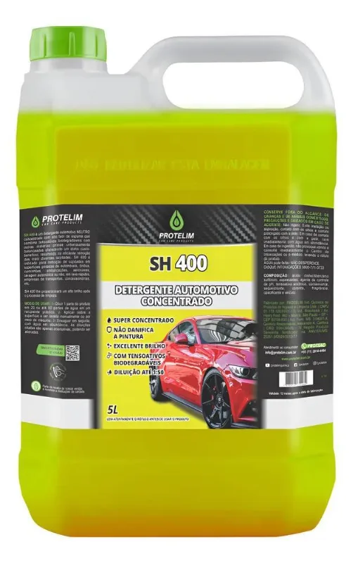 Shampoo Sh 400 Automotivo Super Concentrado 5l