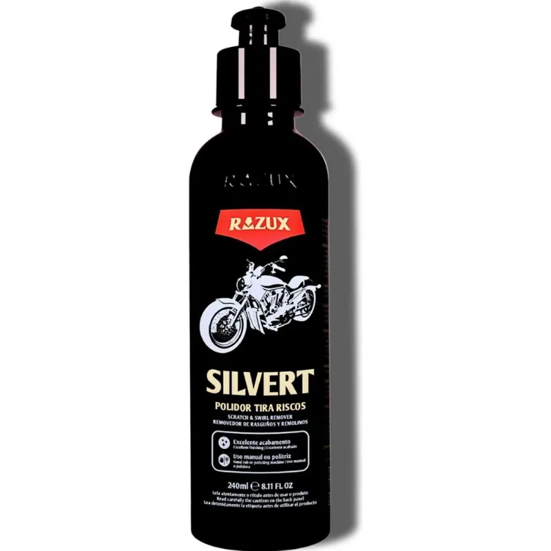 Polidor Tira Riscos Marca D'Água Da Moto Silvert 240ml Razux