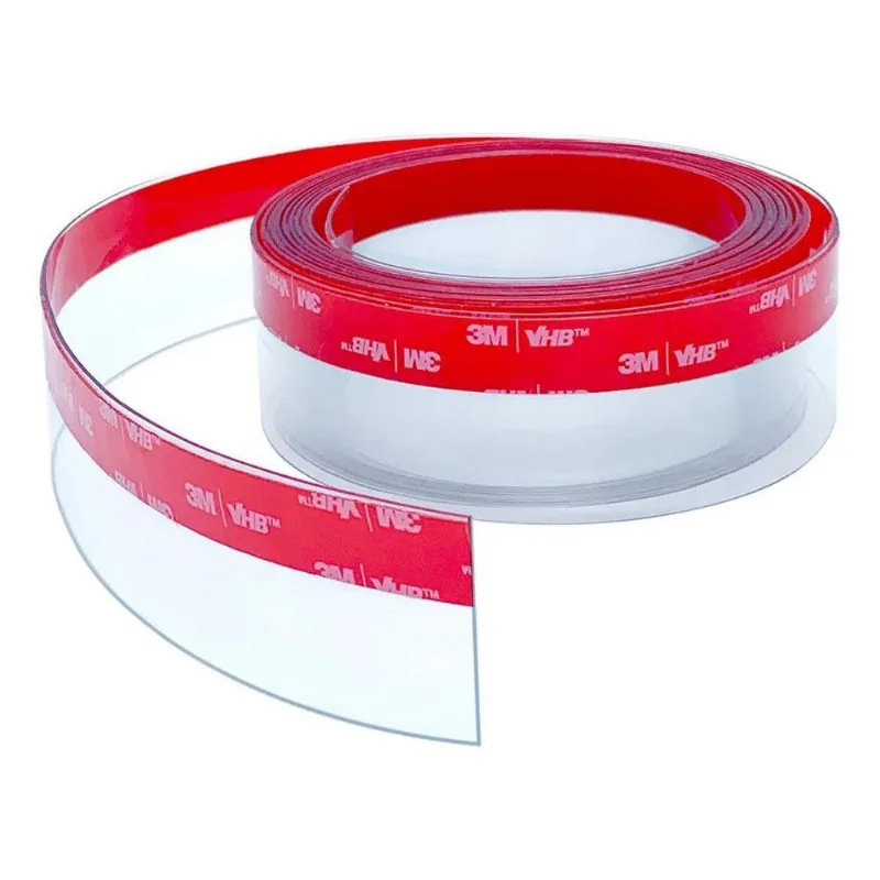 5x Veda Porta 2,5 Cm Altura, Vedapratic 1 Metro Transparente