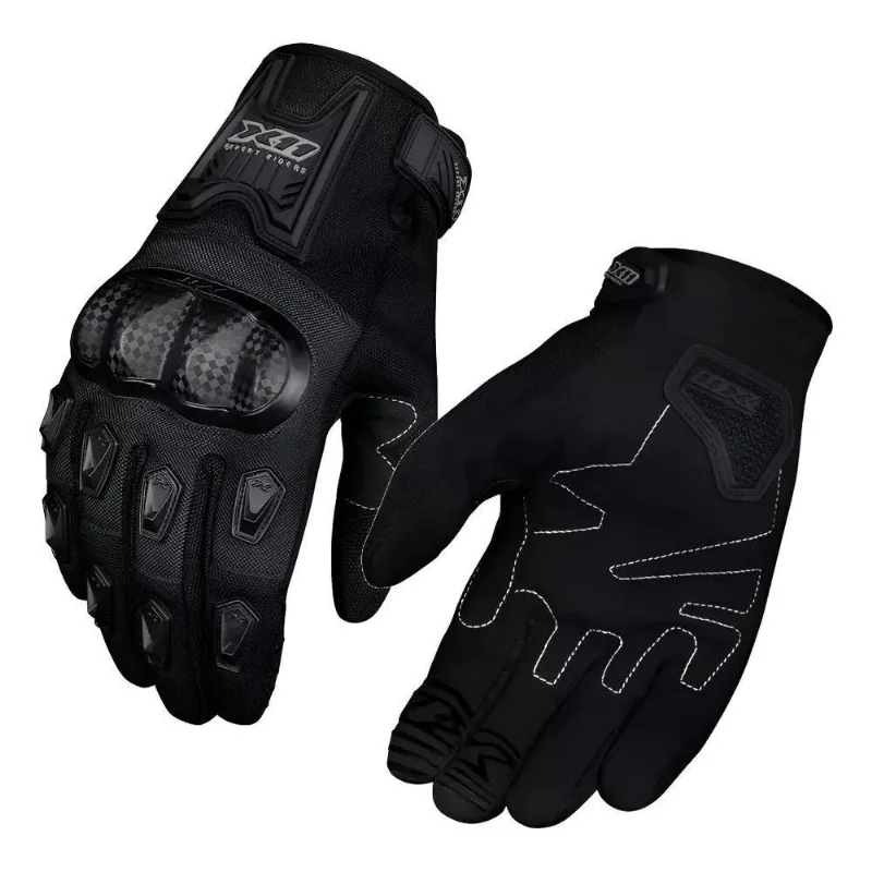 Luva X11 Blackout 2 Motoqueiro Moto Motociclista Prote Preto