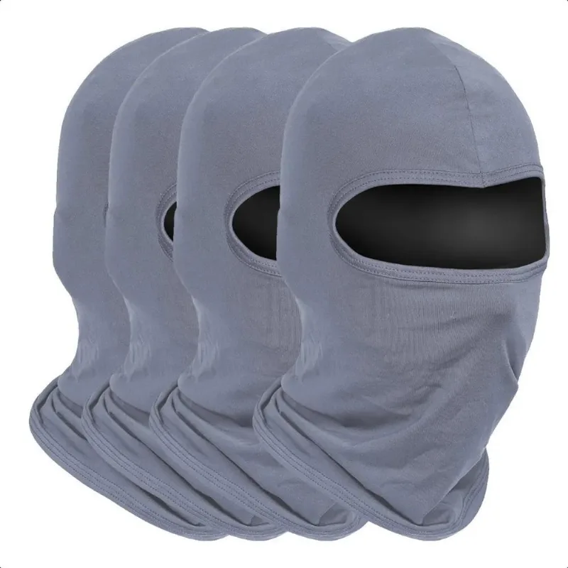 Kit 4 Balaclava Touca Ninja Toca Proteção Uv5 Preto Único