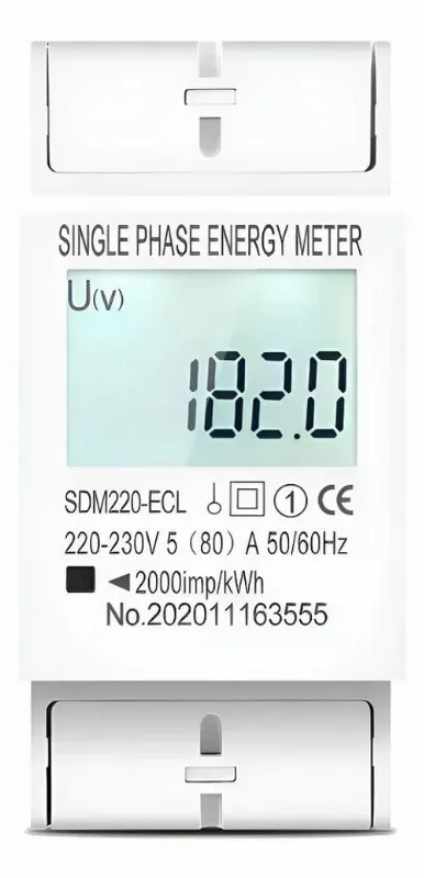 Medidor De Energia Monofásico Geração Consumo 80a Tomzn Sdm2