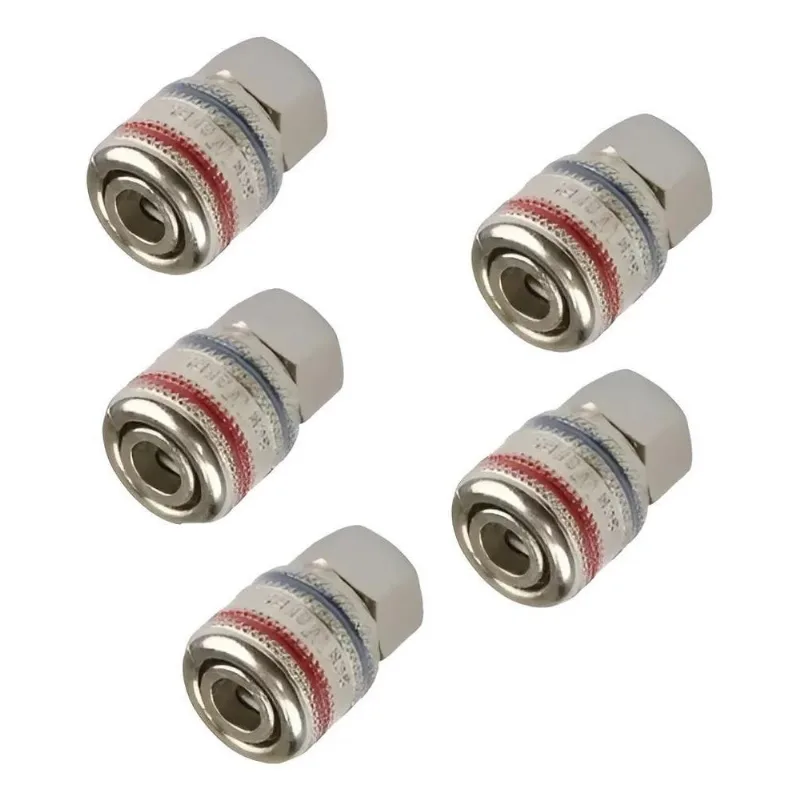5x Engate Rápido De Ar 1/4 Pol. Fêmea Schweers ( Kit 5 Peças