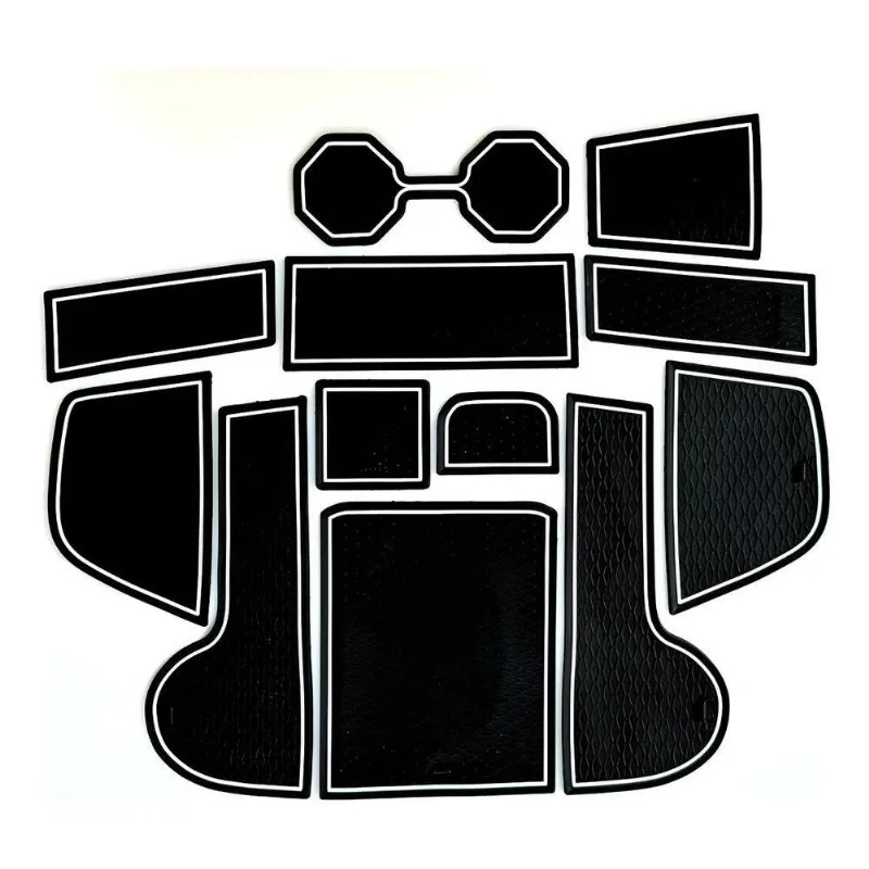 Jogo Tapetinho Painel Porta Objetos Nivus Polo Preto E Bran