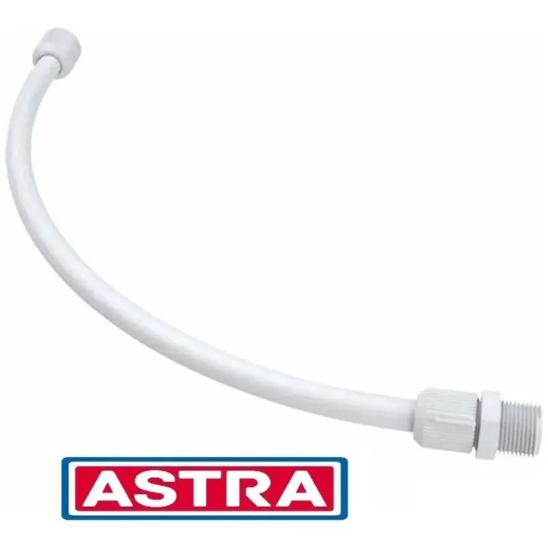 2x Engate Flexível 1/2 X 40cm Água Fria Pvc Astra (rabicho)