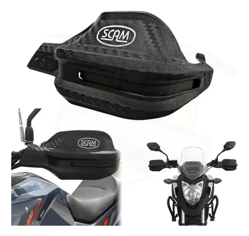 Protetor Mão Carbono Cb 500x Nc 700x Nc 750x Ctx 700n Scam F