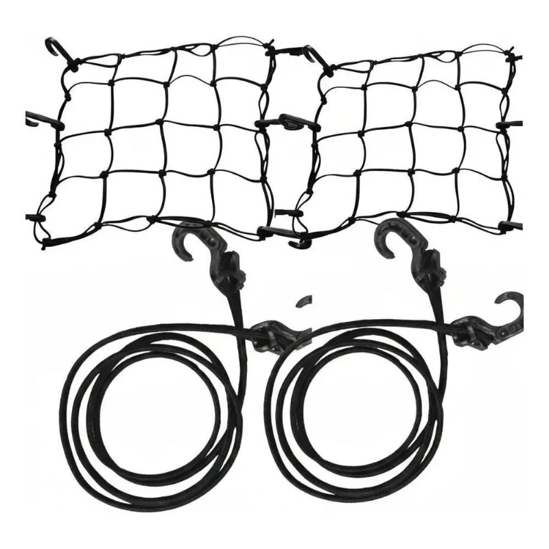 2 Elástico Tela Bagageiro Tipo 2 Aranha Motoboy Entrega