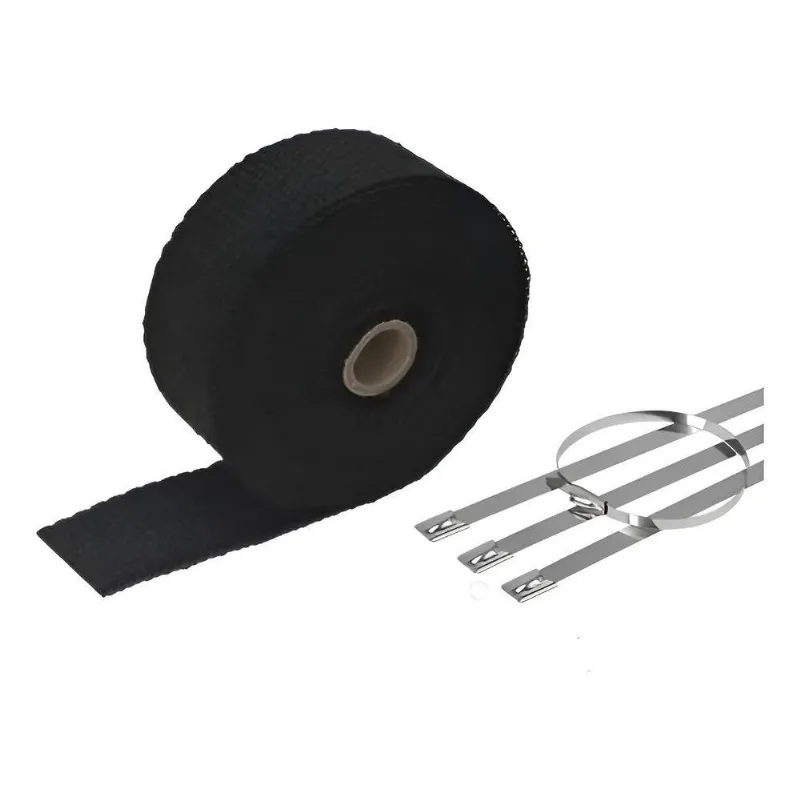 Fita Termotape Preta Manta Térmica Coletor Escape 5m 4zip