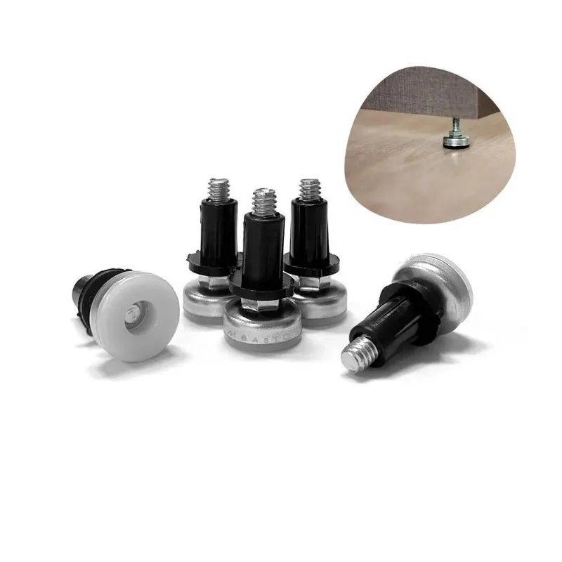 3x Sapata Pé Niveladora Metal Com Bucha 1/4x1 20mm - 10 Pçs