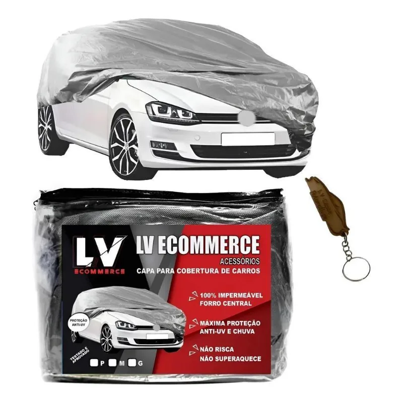 Capa Cobrir Carro Uno, Fusca Forrada Impermeavel Grossa Lona