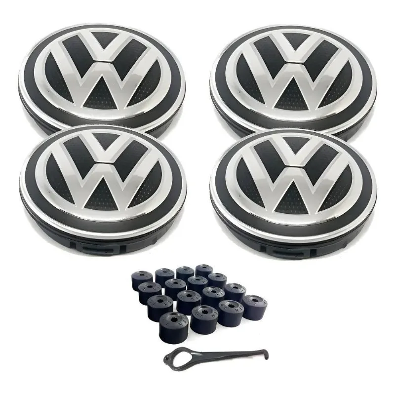 Kit Calotinha Tampa De Roda Saveiro Cross + 20 Capa Parafuso