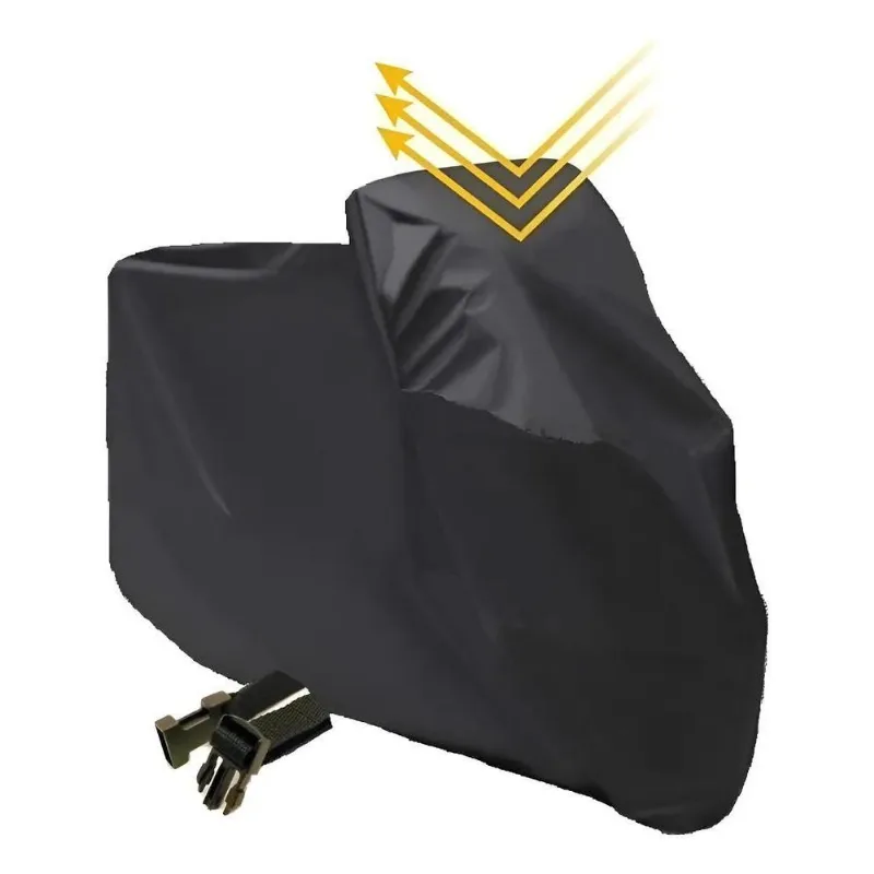 Capa Para Moto Forrada Impermeável Térmica Sol Preto G