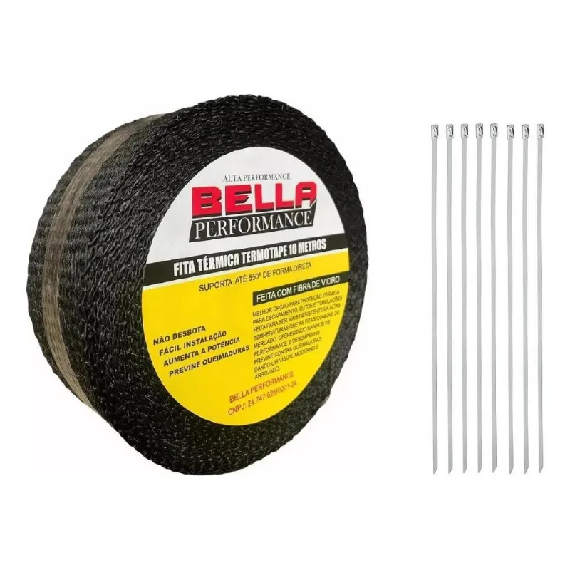Fita Térmica Termotape 10 Metros + 8 Abraçadeira