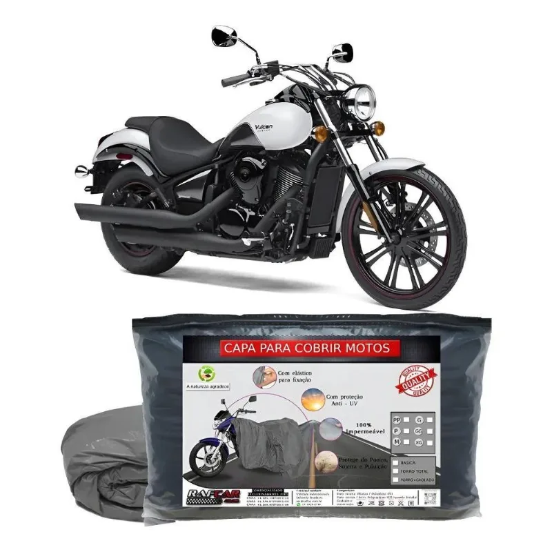 Capa Para Cobrir Kawasaki Vulcan 900 Custom Com Forro G(203)