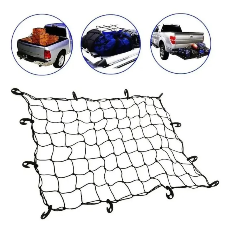 Kit, Rede Elastica Bagageiro De Teto, Caçamba, Malas