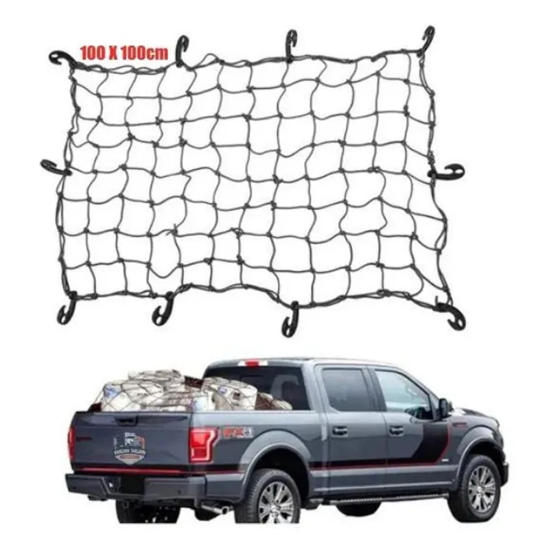 Rede Tela Elástica Aranha Caçamba Caminhonete Pick Up