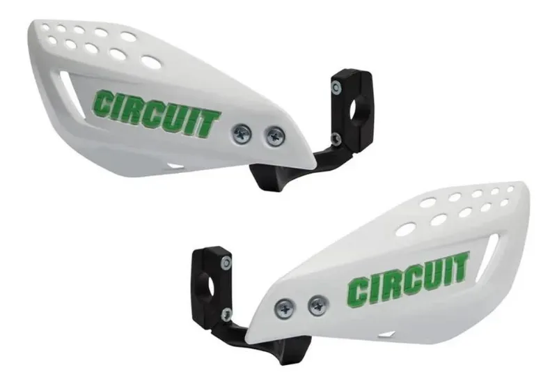 Protetor Mão Crf230 Yz250 Wr 250f Circuit Vecto Branco / Ver