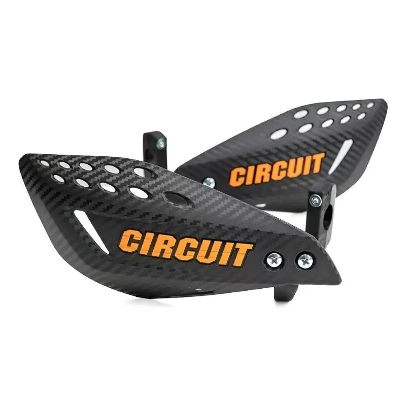 Protetor Mão Crf230 Yz250 Wr 250f Circuit Vec Carbon / Laran