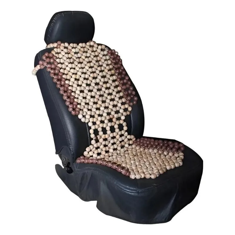 Super Assento Massageador Encosto Carro Automotivo Castanho