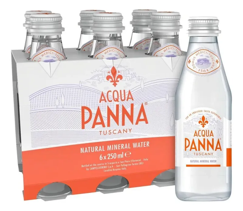 Água Mineral Acqua Panna Sem Gás 250ml Com 6 Unidades - Não Informado - Bebidas