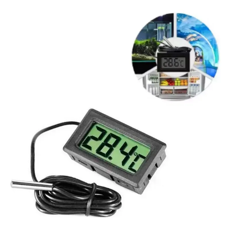 3x Medidor De Temperatura Digital Com Sensor Externo Termome