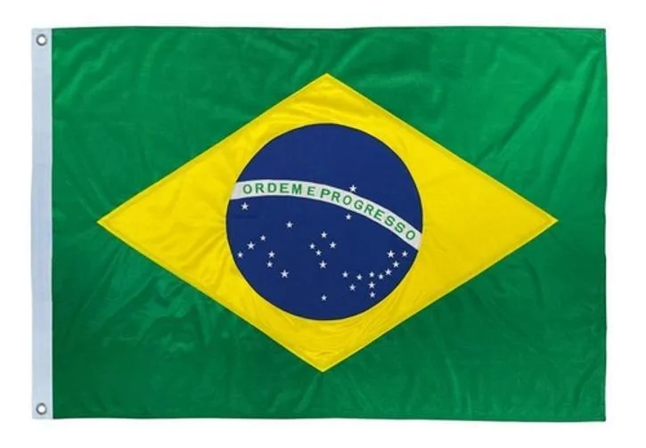 Bandeira Do Brasil Oficial Grande 0,90c X 0,60c Em Poliéster