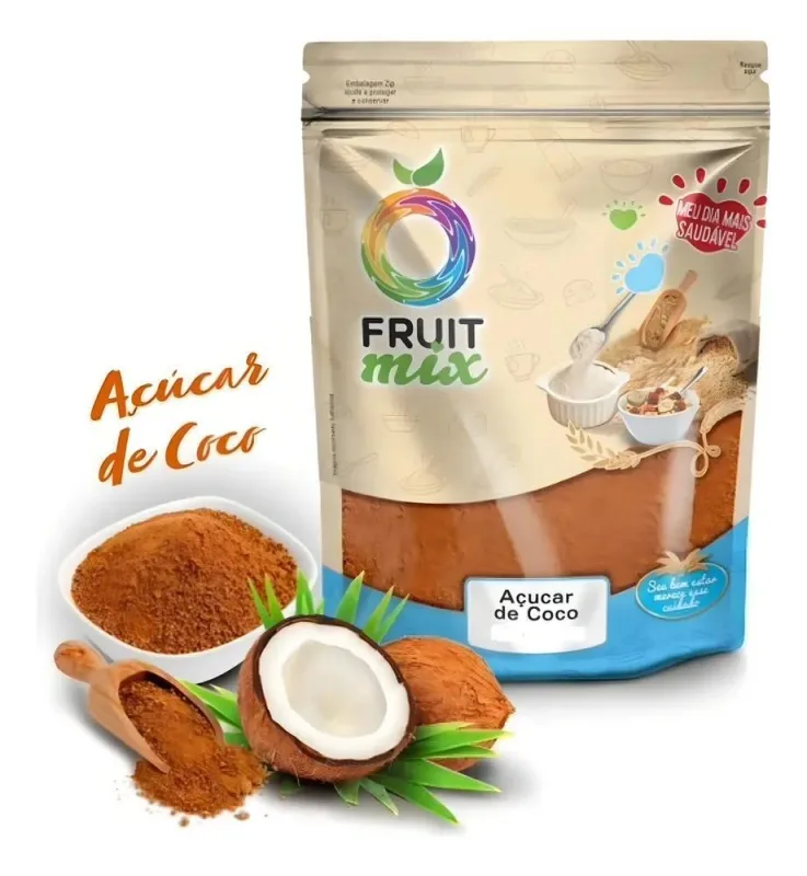 Açúcar De Côco Natural Puro 1 Kg Alta Qualidade Fruit Mix - Não Informado - Mercearia